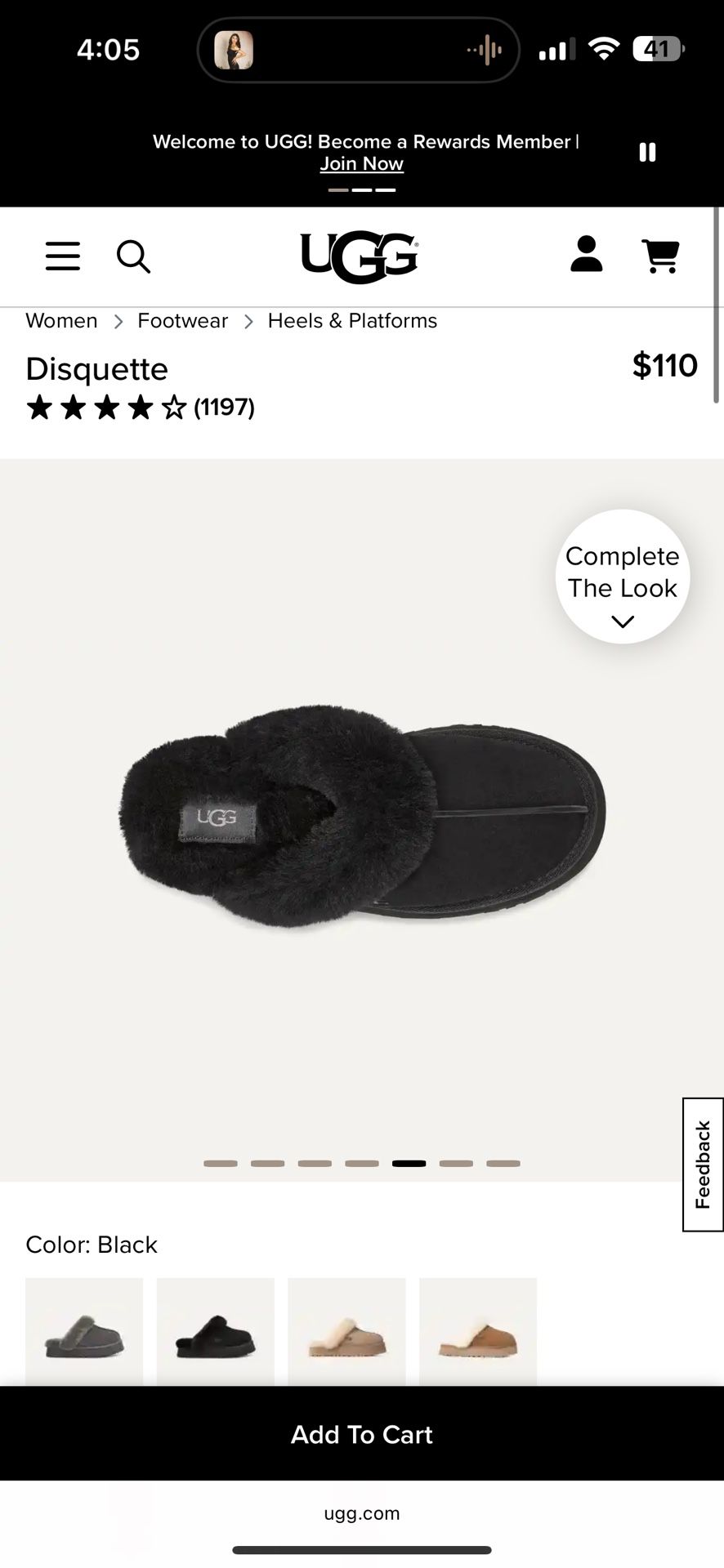 Uggs Disquette size 7
