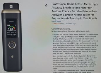 Professional Home Ketosis Meter Breath Analyzer