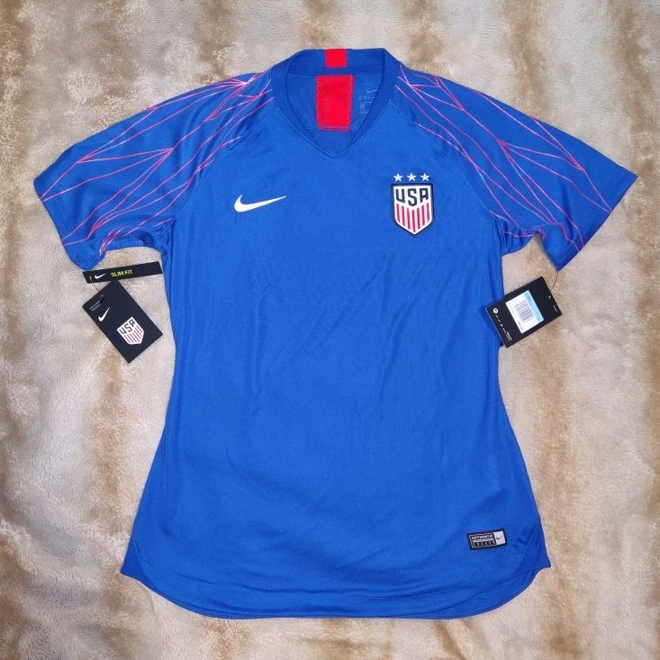 Nike USA Soccer Squad Pre Match Top Jersey BLUE CJ4260-443 Women's