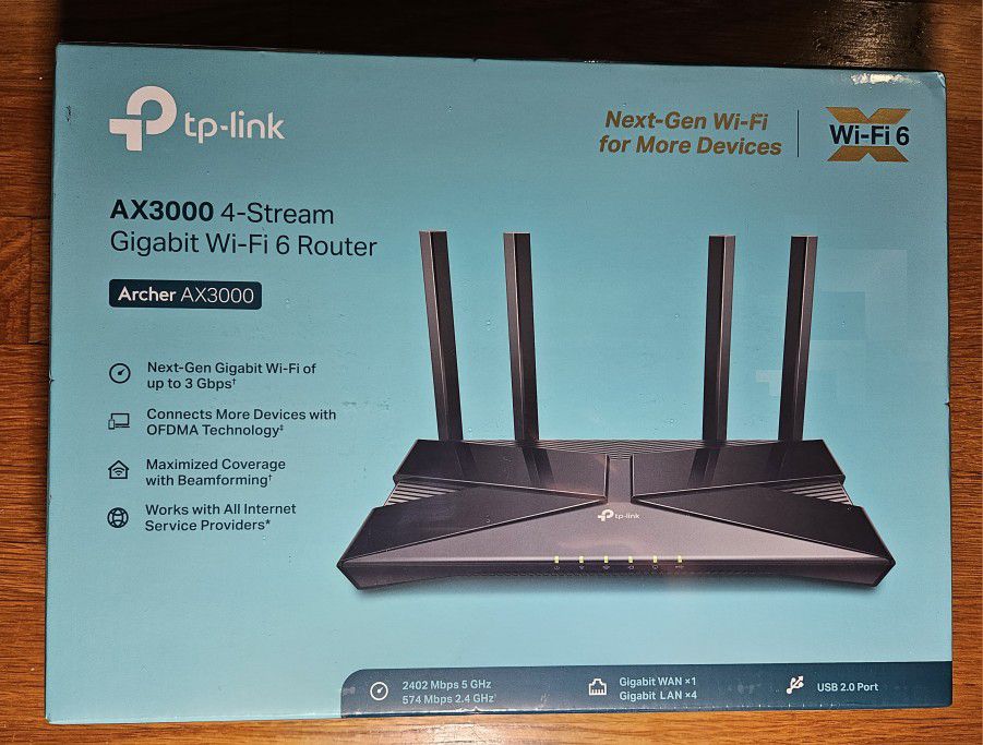  TP-Link AX3000 Smart WiFi 6 Router (Archer AX50) – 802.11ax,  Gigabit Router, Dual Band, OFDMA, MU-MIMO, Parental Controls, Built-in  HomeCare,Works with Alexa : Electronics