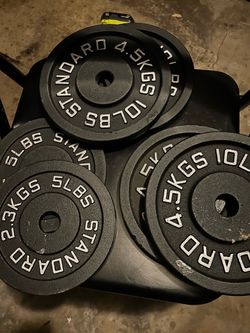Standard Cast Iron Weight Plates Set  (10lbs and 5 lbs )