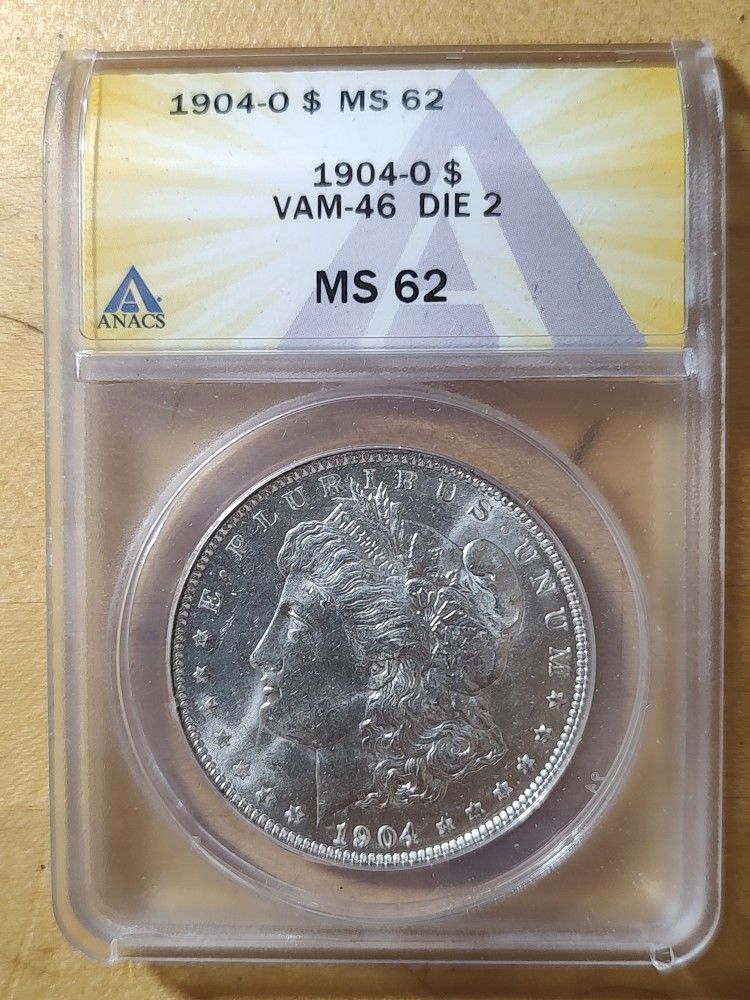 1904-O, Morgan Silver Dollar. VAM-46. DIE #2