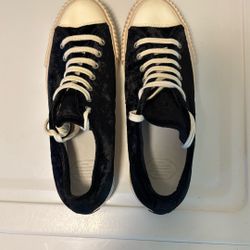 Visvim Skagway Lol Black velvet Sneakers