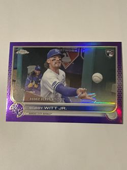 2022 TOPPS CHROME UPDATE PURPLE BOBBY WHITT JR ROOKIE CARD # USC176