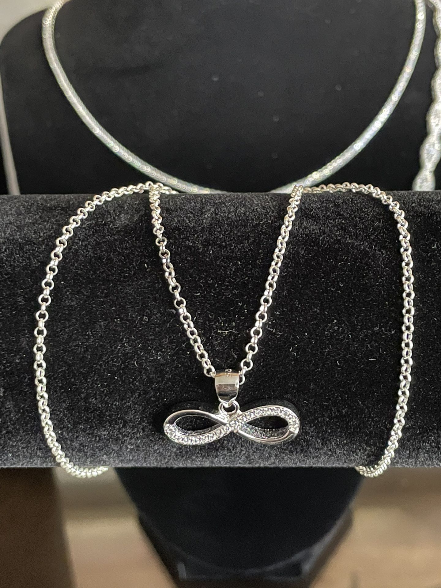 Infinity ♾️ Charm With Silver Chain