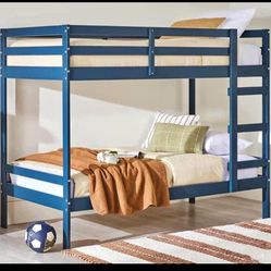 Blue Twin Over Twin Bunk Beds (New In A Box )