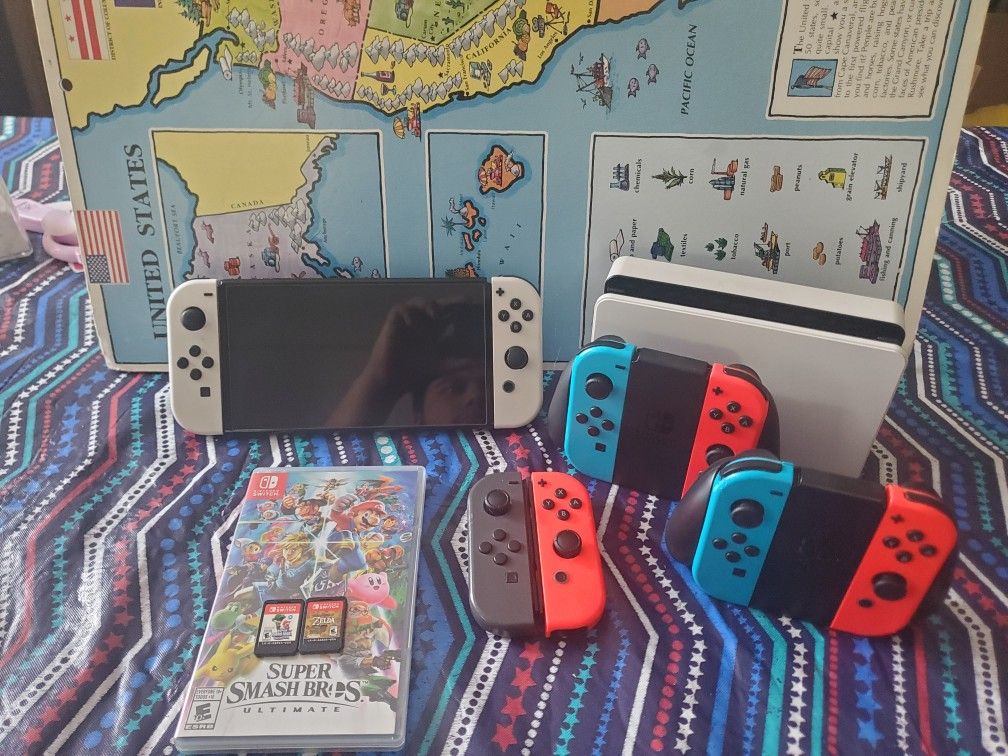 Nintendo Switch OLED with Extras (Trades Welcome)
