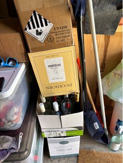 FREE clean, Empty Wine,  Liquor Bottles For Crafters Take What You Want