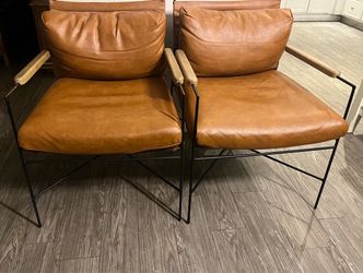 Outside Furniture-Set of of 2 brown chairs