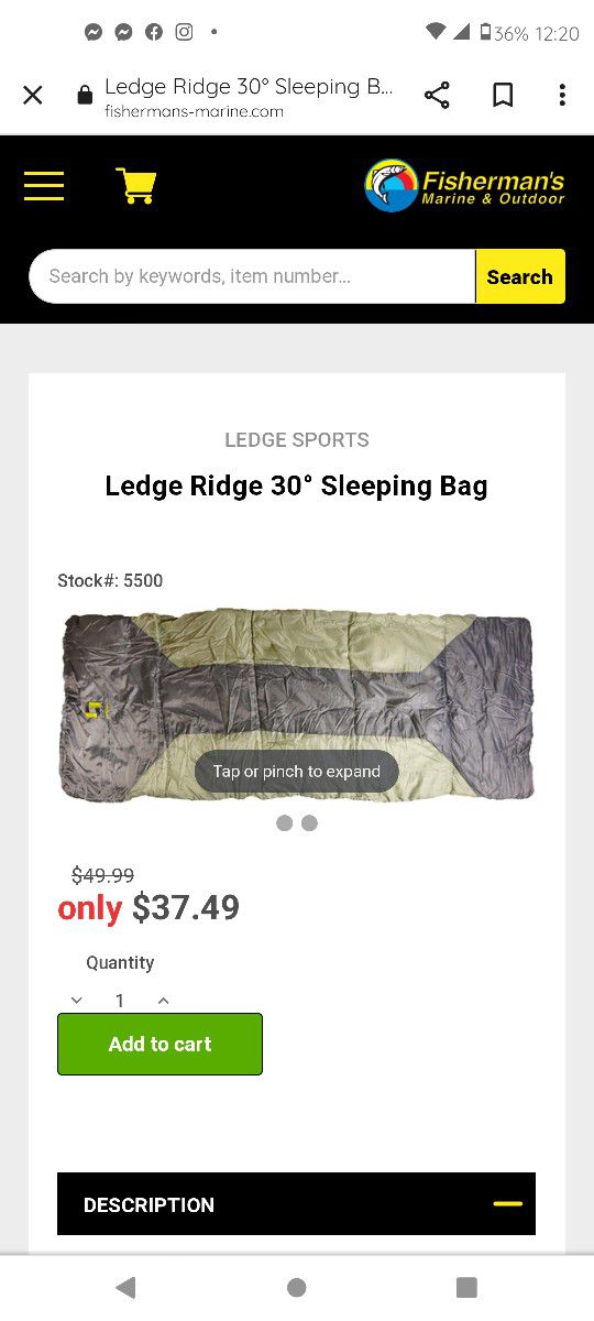 Brand New Sleeping Bag 30°