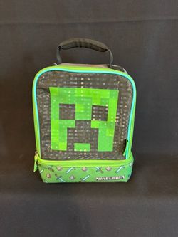 Minecraft Creeper Dual Compartment Lunch Box