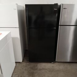 18 Cubic Ft Black Whirlpool Refrigerator Free Delivery Vancouver Area