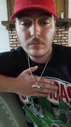 Silver rope chain with pendant