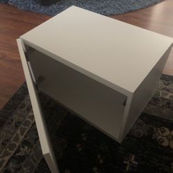 White Cabinet Table
