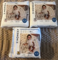 New The Honest Company Clean Conscious Training Pants Size 2T/3T (Up to lbs), 66 count