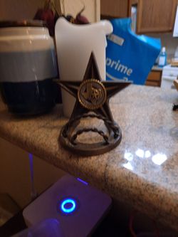 Texas Lone Star Business Card Note Holder