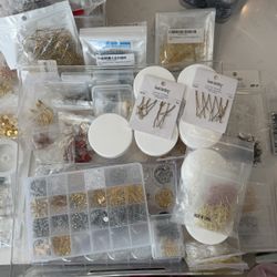 HUGE DIY Earring Making Supplies And Tools Earring Posts Hooks Jewelry Crafts