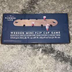 Wooden Mini Flip Cup Game