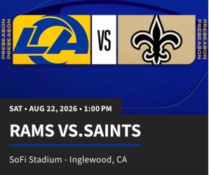 Rams vs Saints 2026