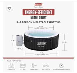 Colman 4 person hot tub