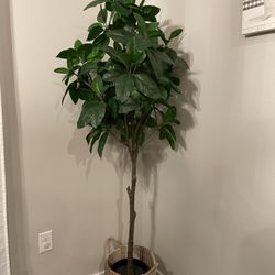 Artificial potted plant, indoor/outdoor Magnolia, 9 "