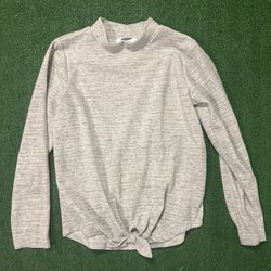 Girl’s Old Navy Grey micro fleece pullover size XL (14/16) 