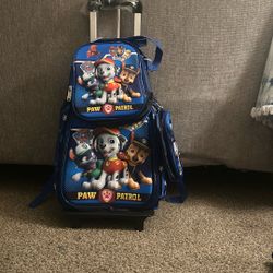 Paw Patrol Rolling Pack Back, Lunchpail, Pencil Case