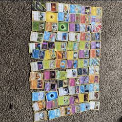 72 Pokémon Cards There Is Some Rare Old Cards In Here