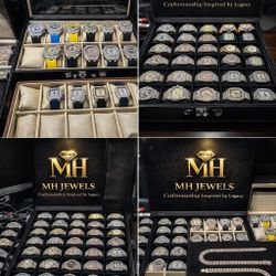 Iced Moissanite Watch – Luxury Style – Heavy Finish