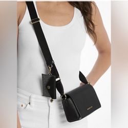 Michael Kors Black and Gold Crossbody Bag