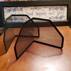 New....Metal With Mesh Bookends.  