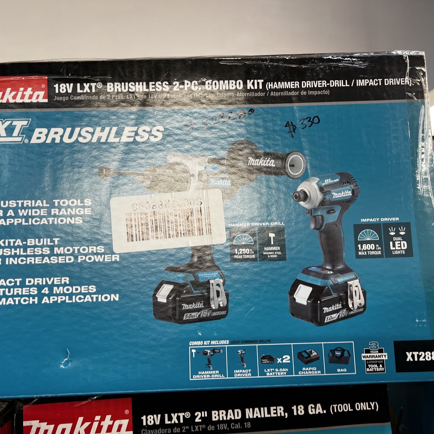 Makita 18v Lxt Brushless 2-pc Combo Kit (Hammer Drill-Driver/Impact Driver)