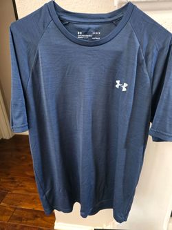 Under Armour Men’s Short Sleeve Performance Tee - Navy Blue Heatgear Size Large