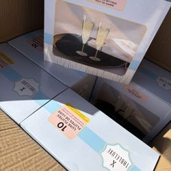 Brand New Champagne Flute Plastic Glasses 