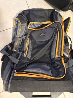 Free luggage, one pocket is ripped on the side