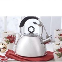 Princess House Tetera De 2.5 qt. Y 4 Tazas Nuevas 
