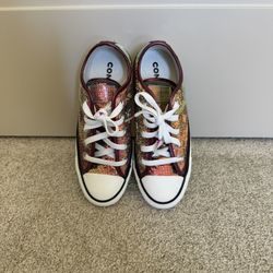 Open Box Purple Sequin Converse All Star Sneakers - Women’s Size 5