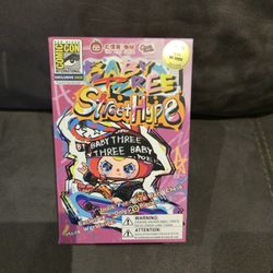2025 SDCC Exclusive Baby Three “Street Hyper” Vinyl Collector Plush – Pink Box