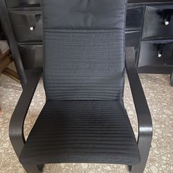 Black IKEA Rocking Chair 