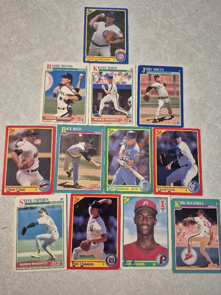Baseball cards 12 pc.