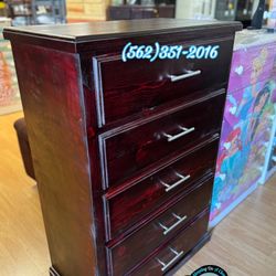 Pinewood Cherry 5 Drawer