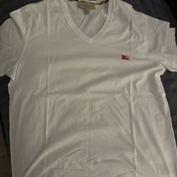 Burberry White T Shirt