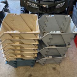 Stackable Storage Bin Totes Containers Plastic (over 80+ available at $5/ea)
