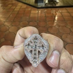 925 Silver Mossinate Ring