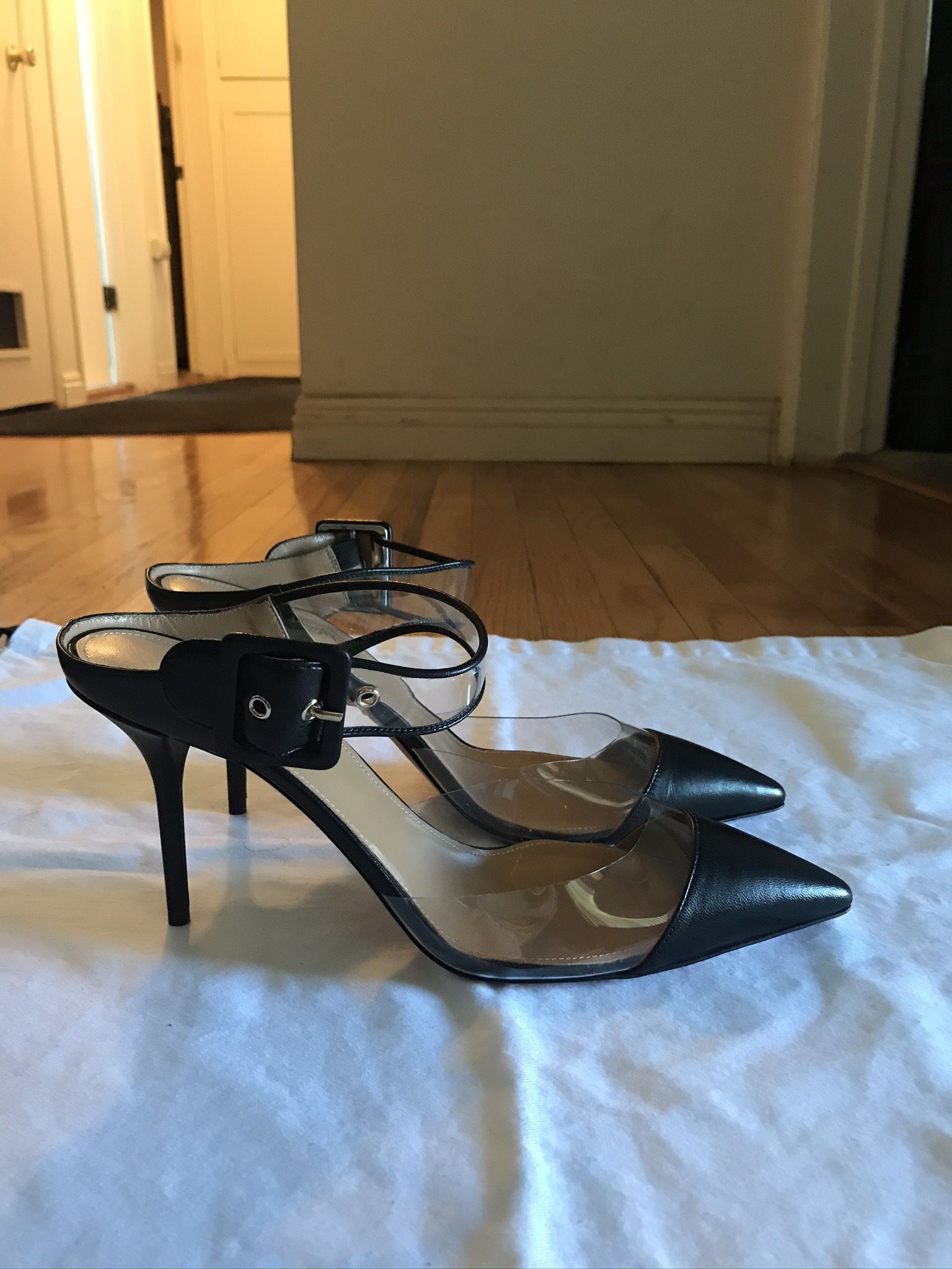 Aquazzura “OPIC” Leather Pointy Toe Mule NWOB 40(9.5)