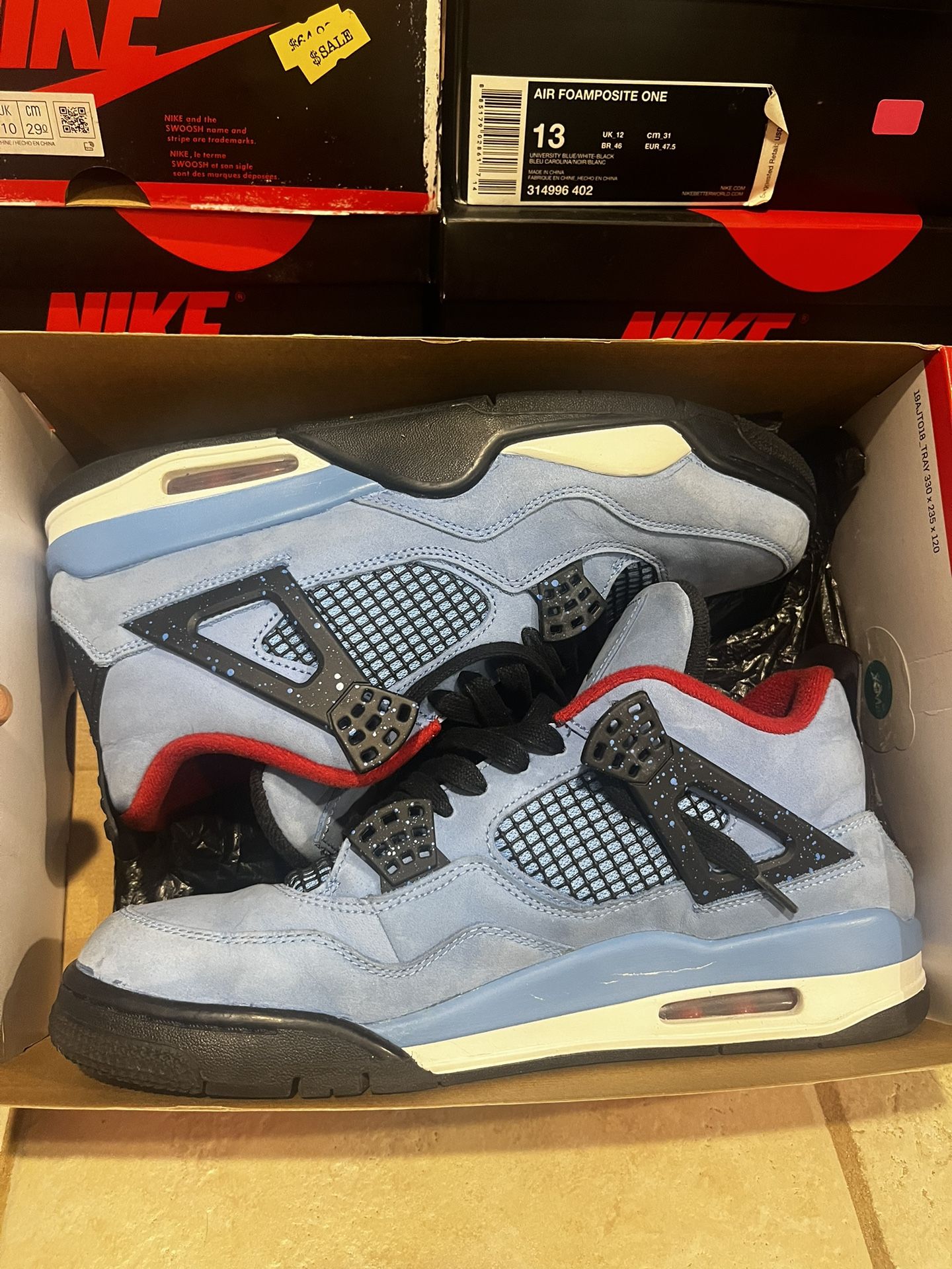 Travis Scott 4’s Size 12