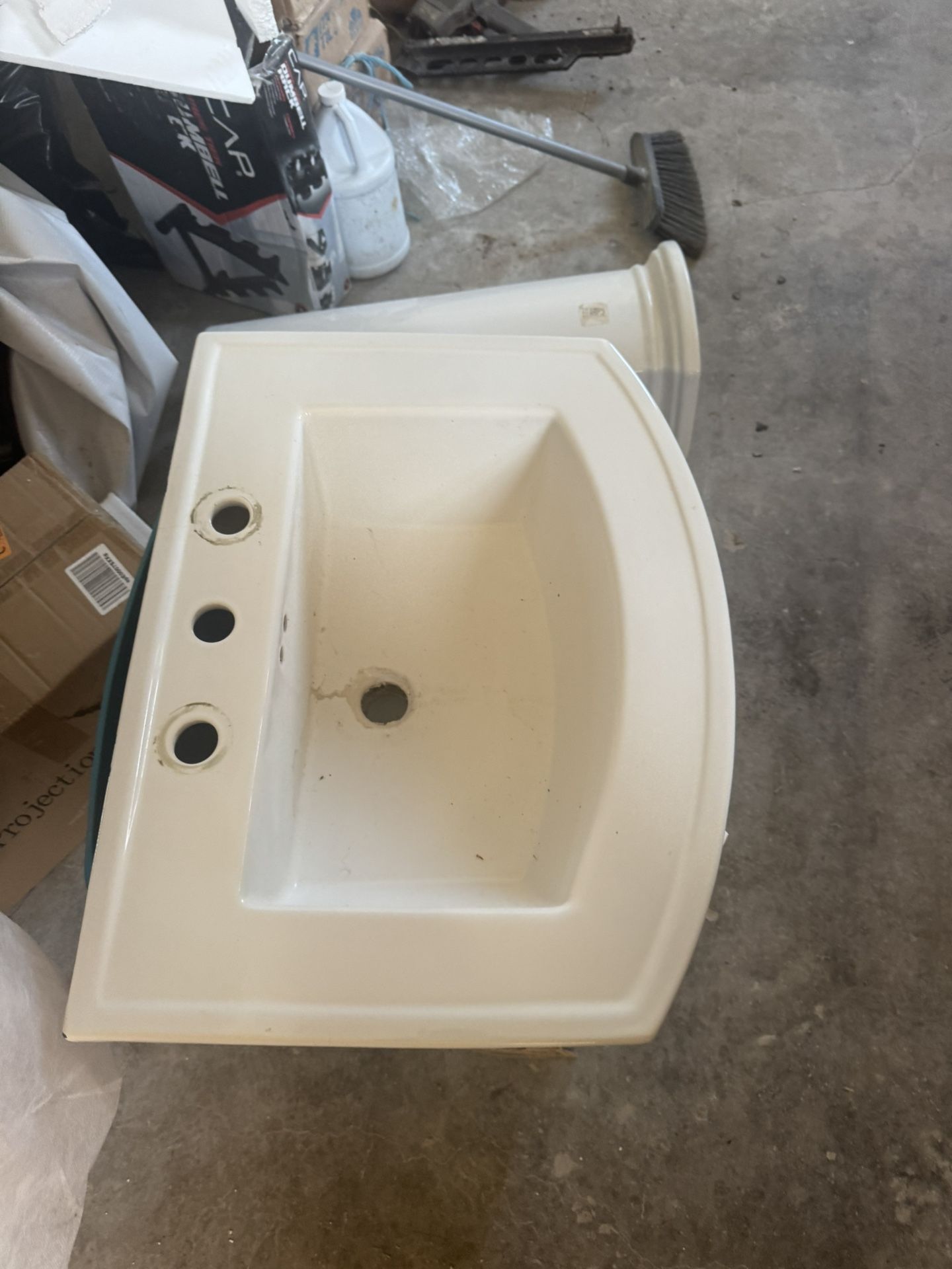White Porcelain Sink