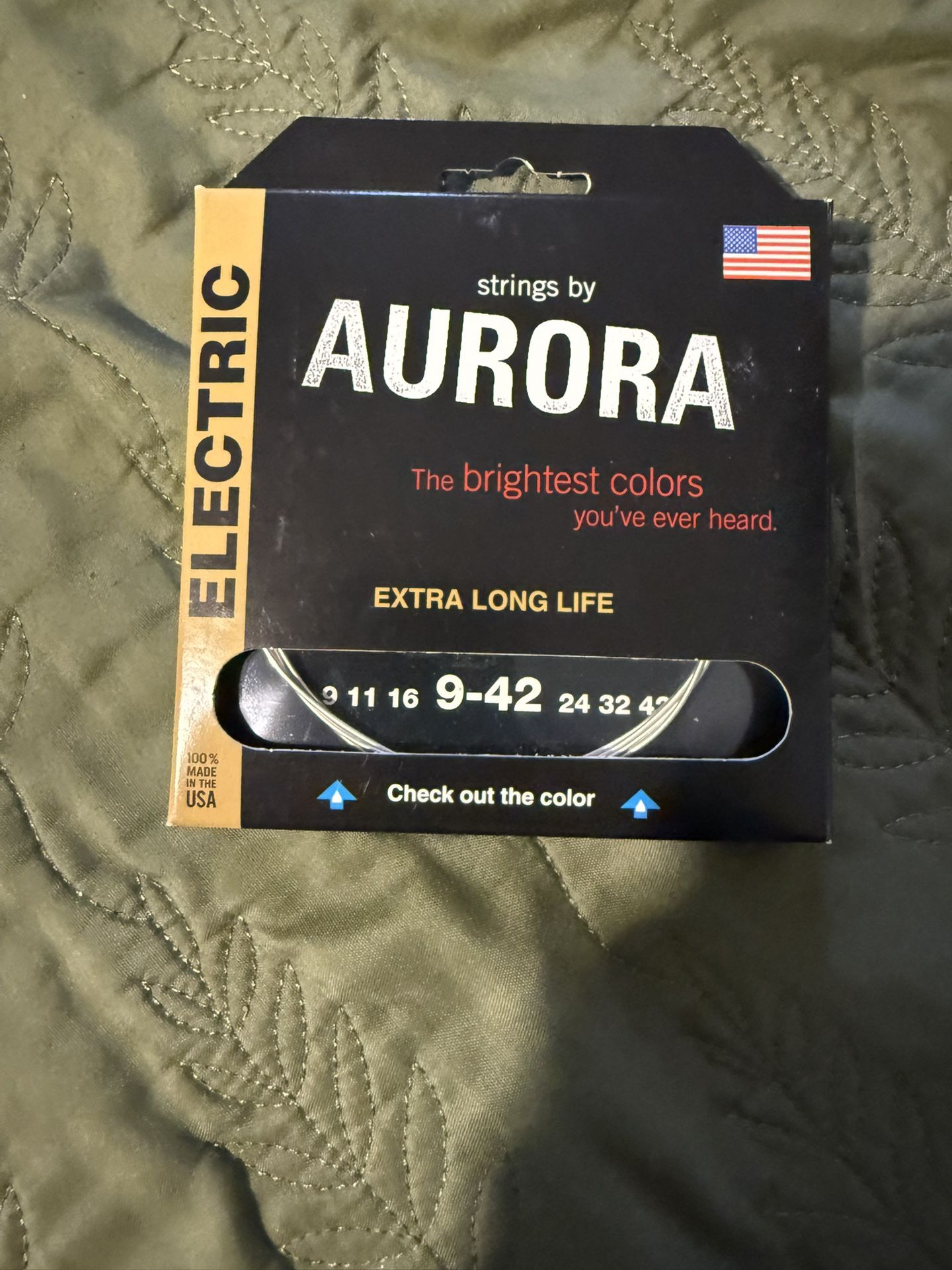 AURORA NEW WHITE ELECTRIC GUITAR STRINGS 9-42