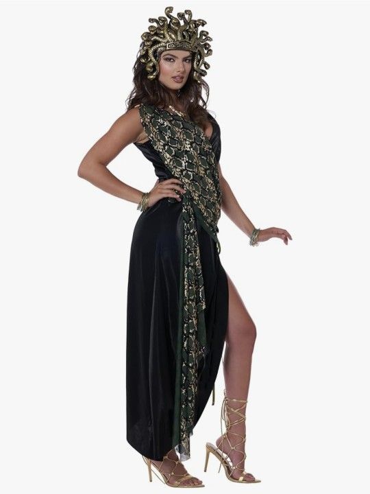 California Costume Sexy Sedusa Medusa Adult Women Greek Halloween Costume Large.
