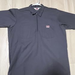 Selling Grey Ben Davis Work Shirt Quarter zip Up  Size XL